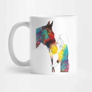 Girl with horse Mug